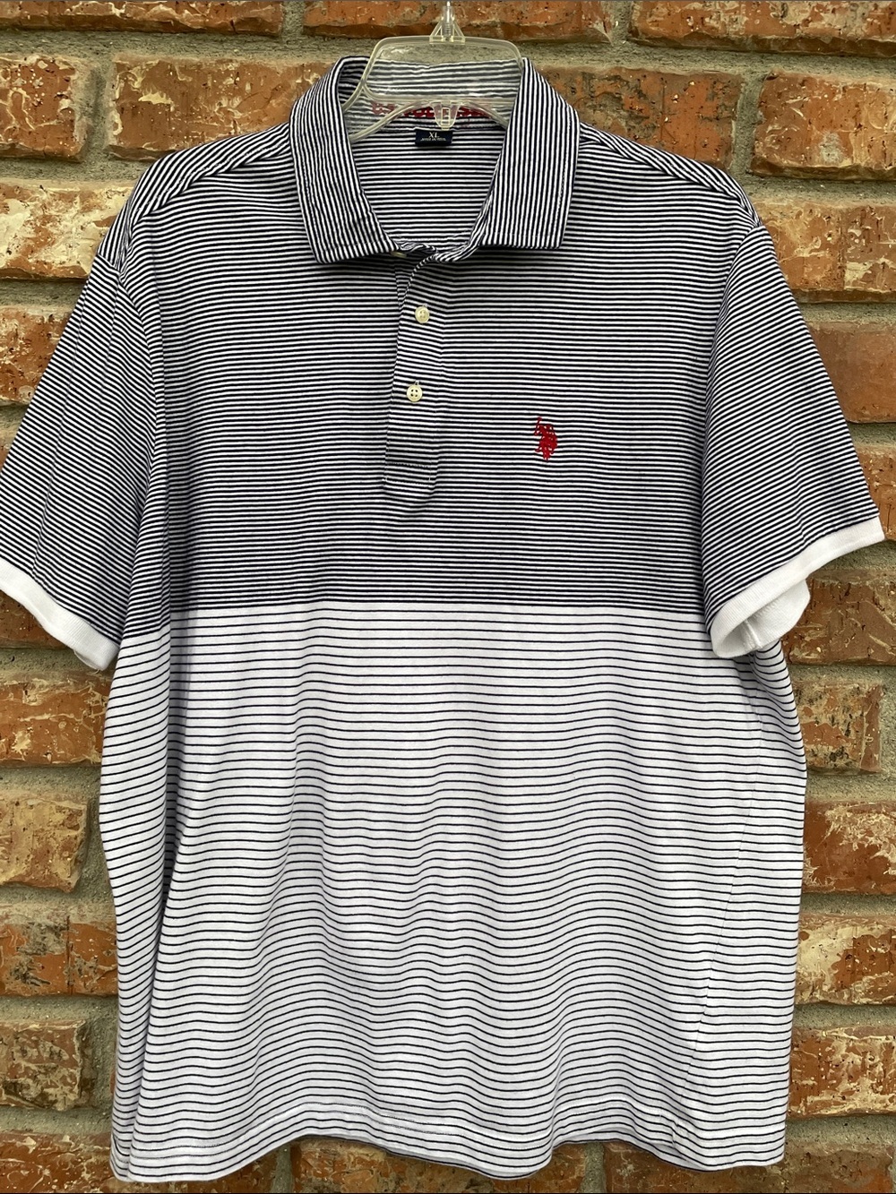 U.S. Polo Assn. Navy & White Striped Men’s Shirt